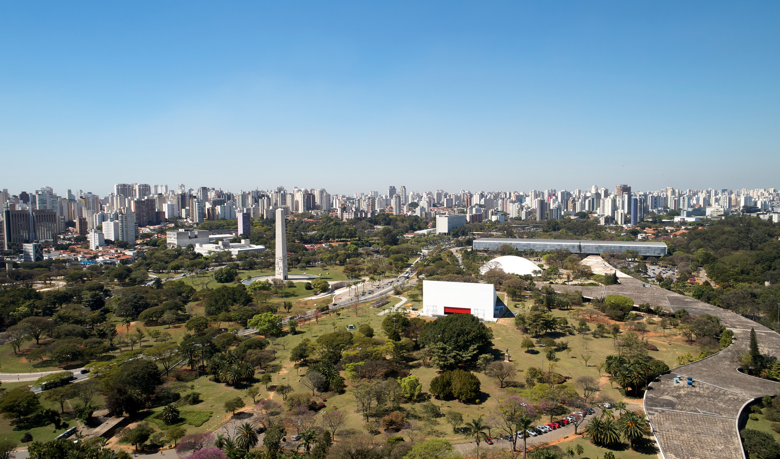 São Paulo skyline overlooking Ibirapuera Park