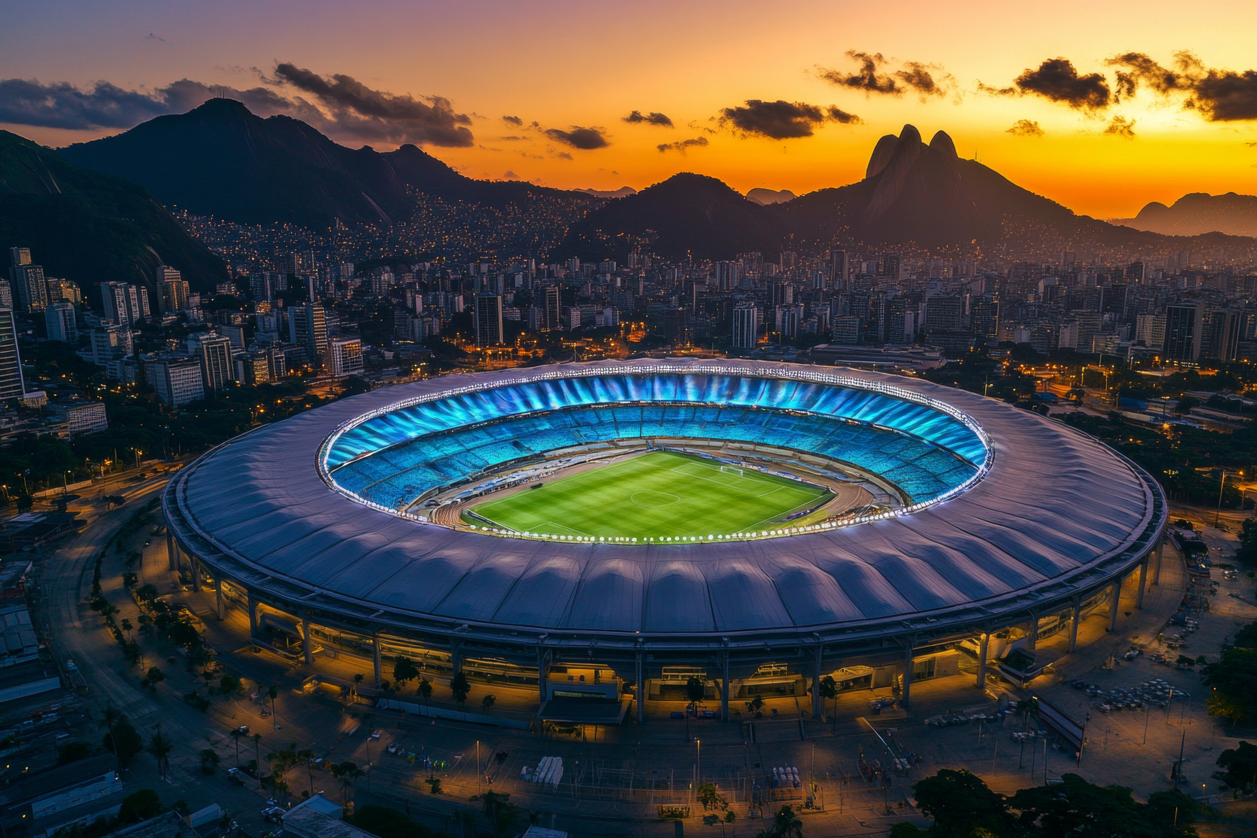 The Maracan Stadium in Rio de Janeiro