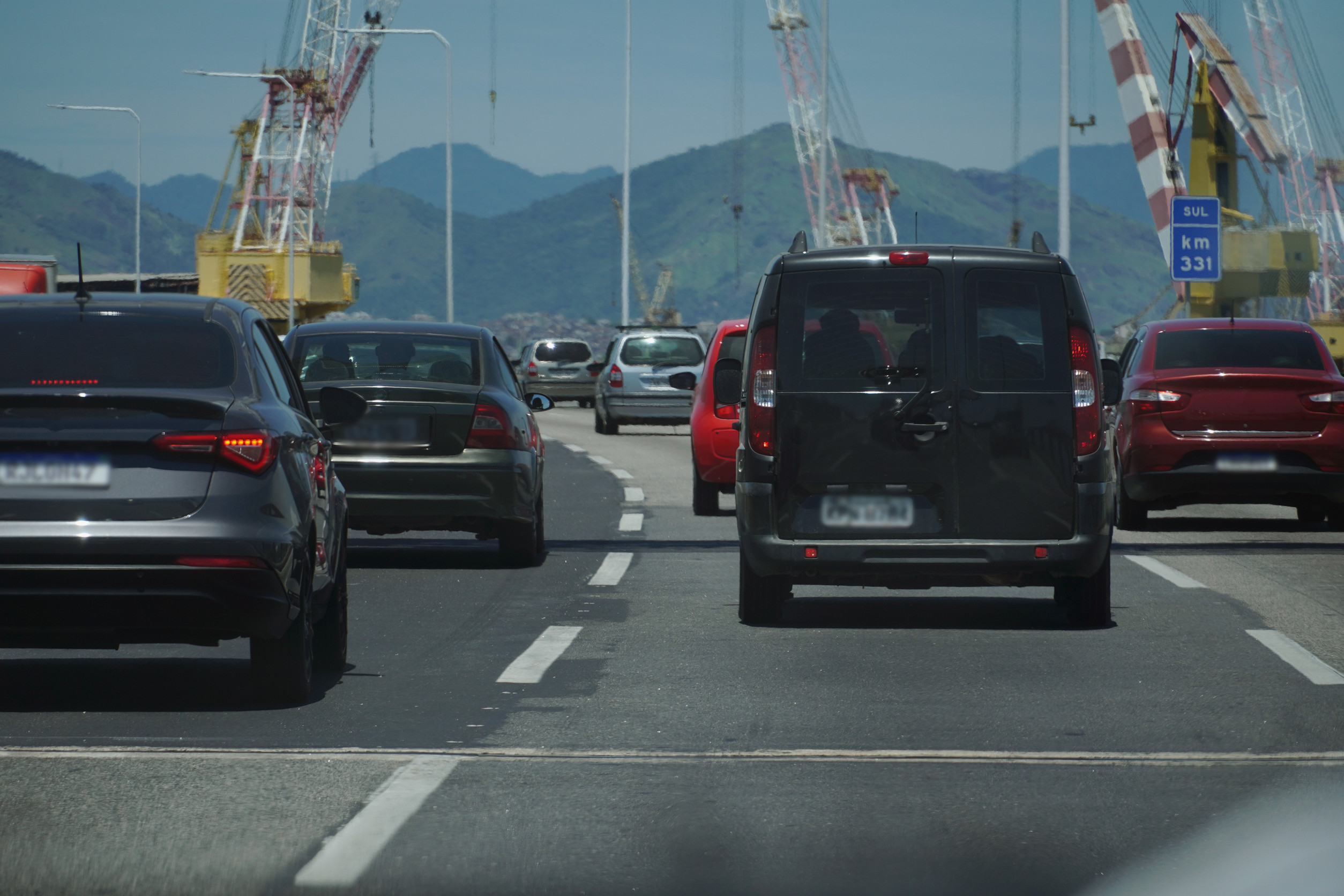 Car Traffic On The Rio Bridge