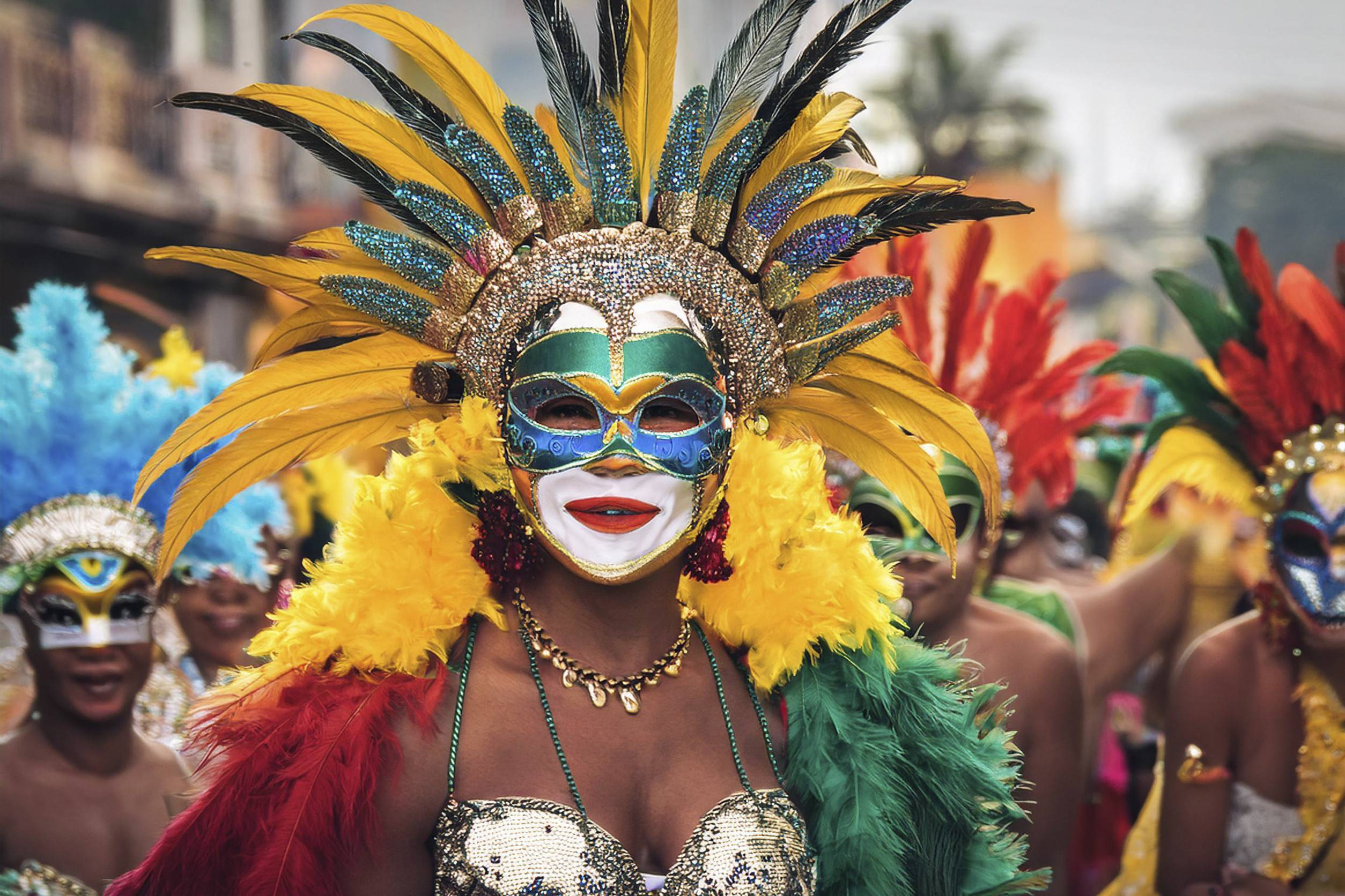 Carnival Samba Dancer In Brazil Parade