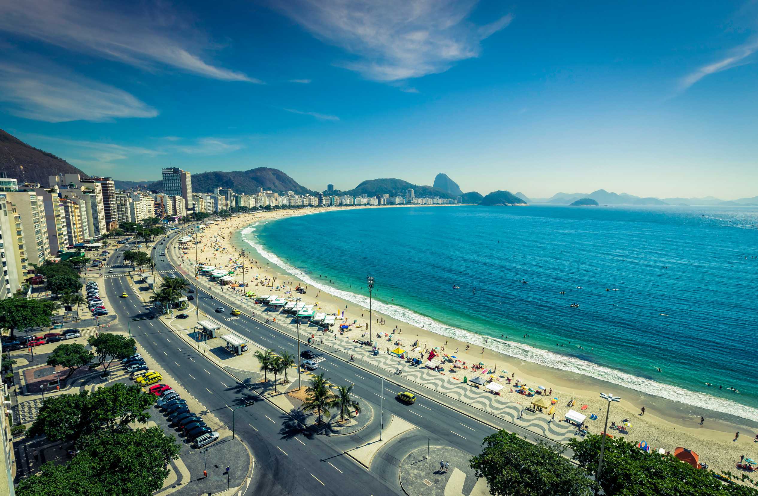Copacabana Beach Rio de Janeiro Brazil