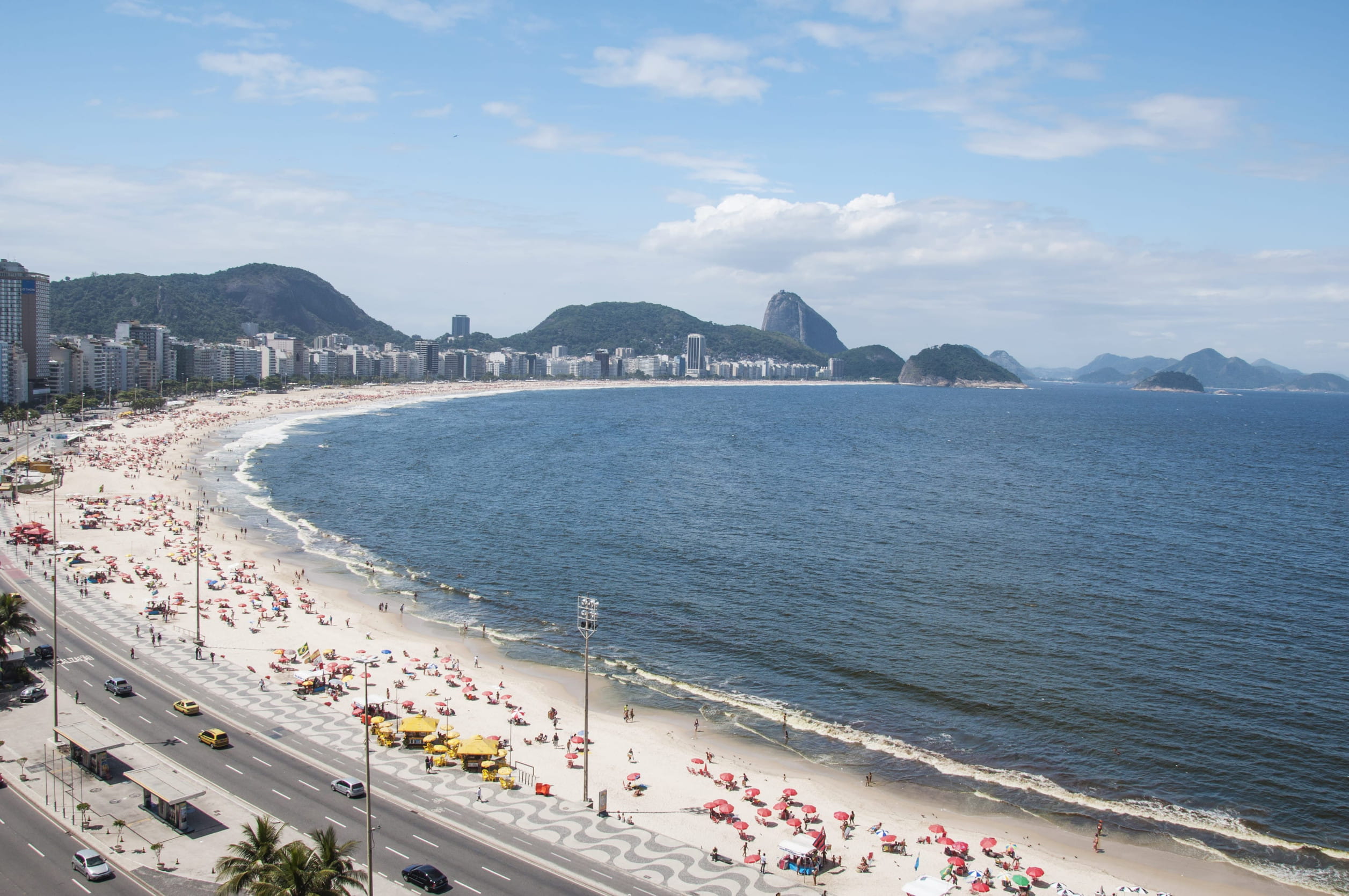 Copacabana beach taken in Rio de Janeiro