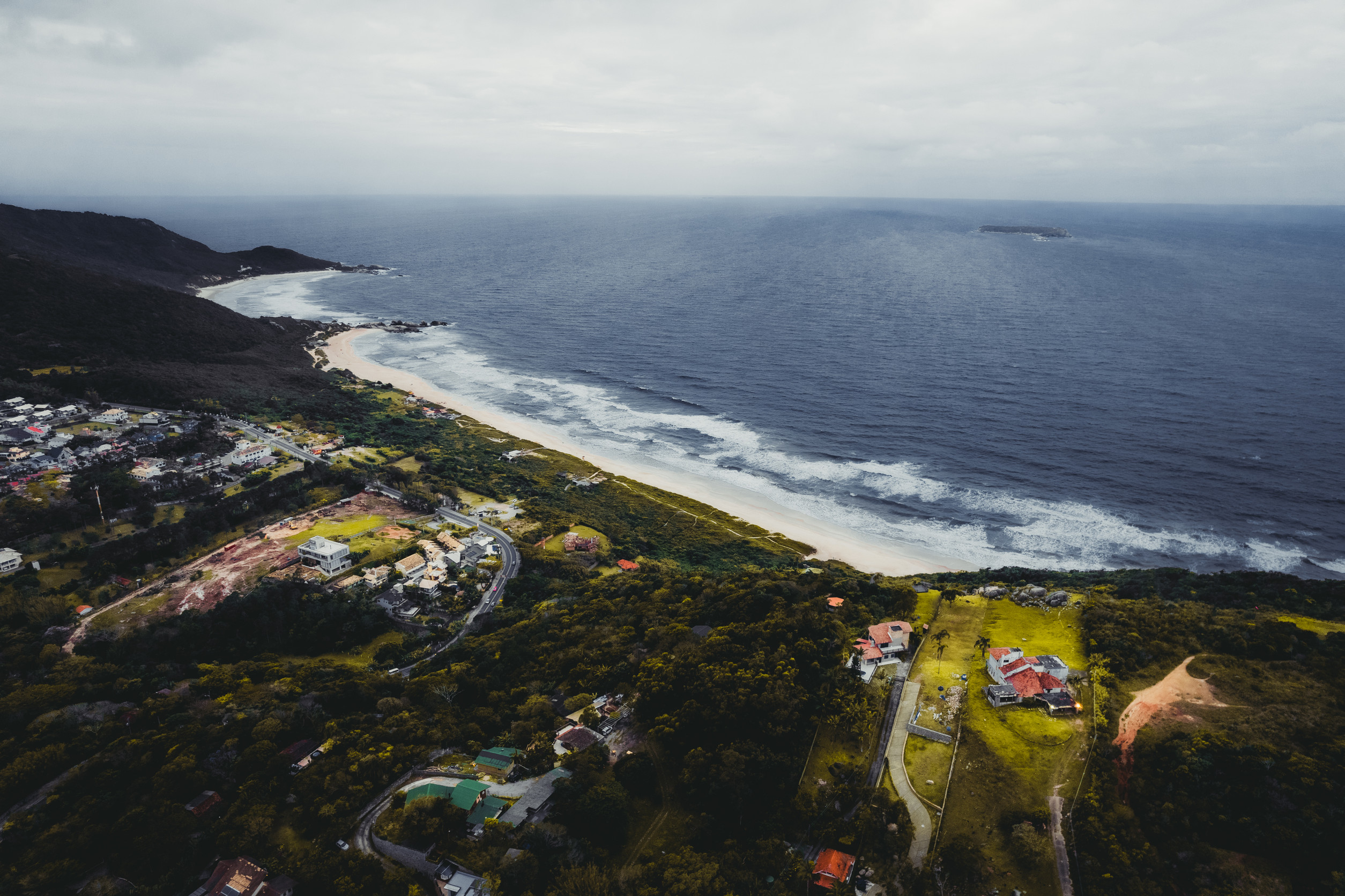 Florianopolis Beautiful Beach With Mountains