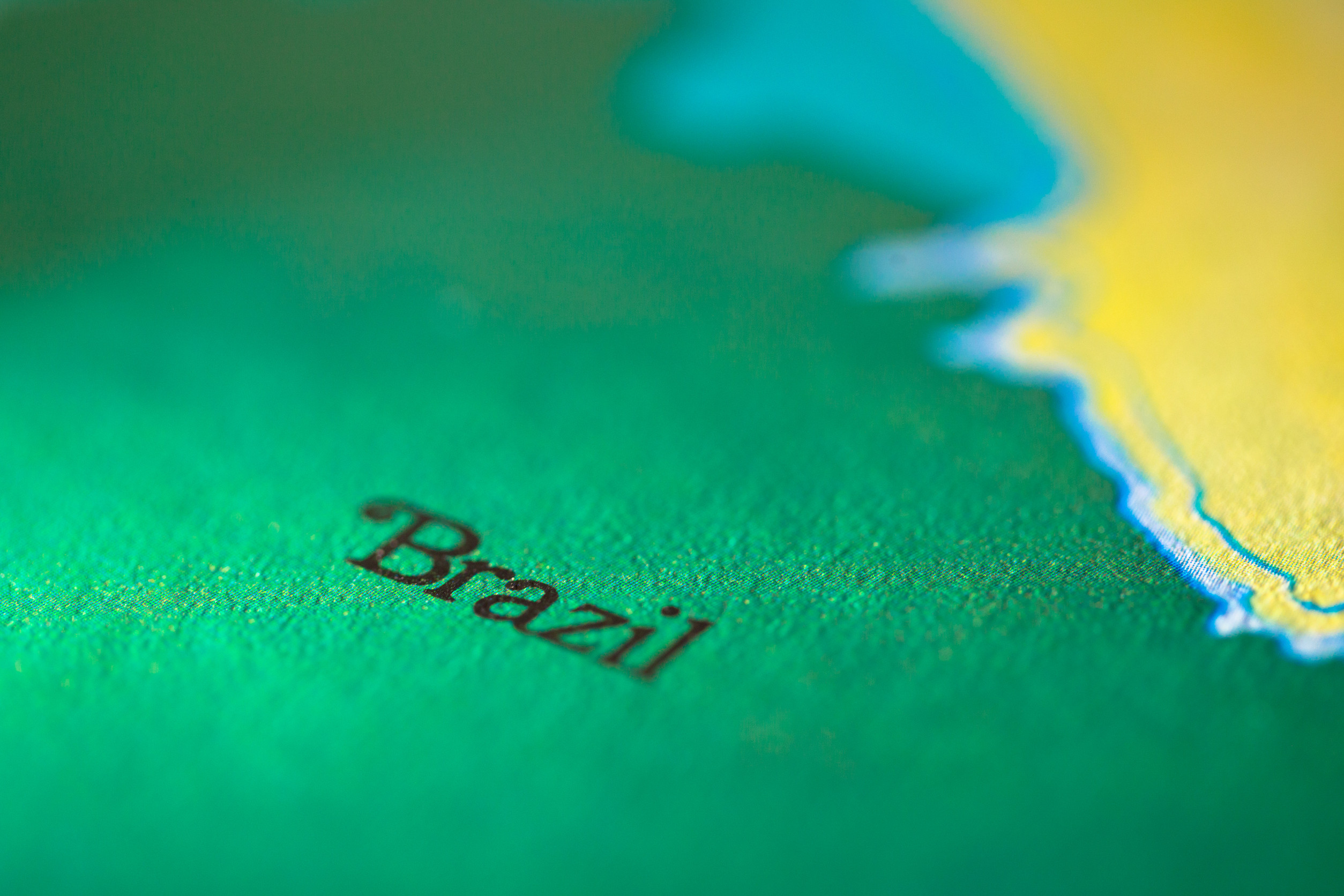 Geographic Map Location Of Country Brazil
