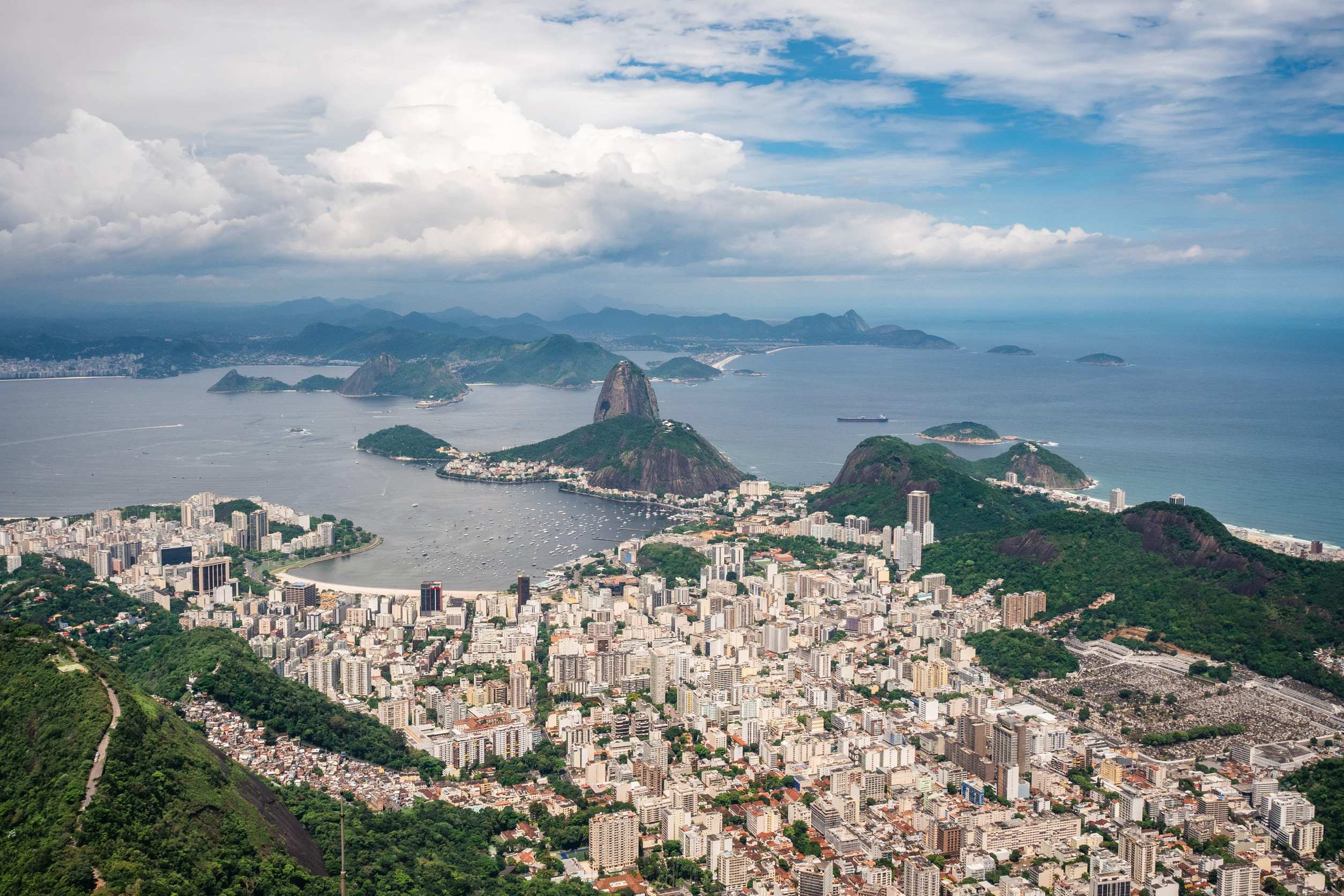 Overhead View Of Rio De Janeiro