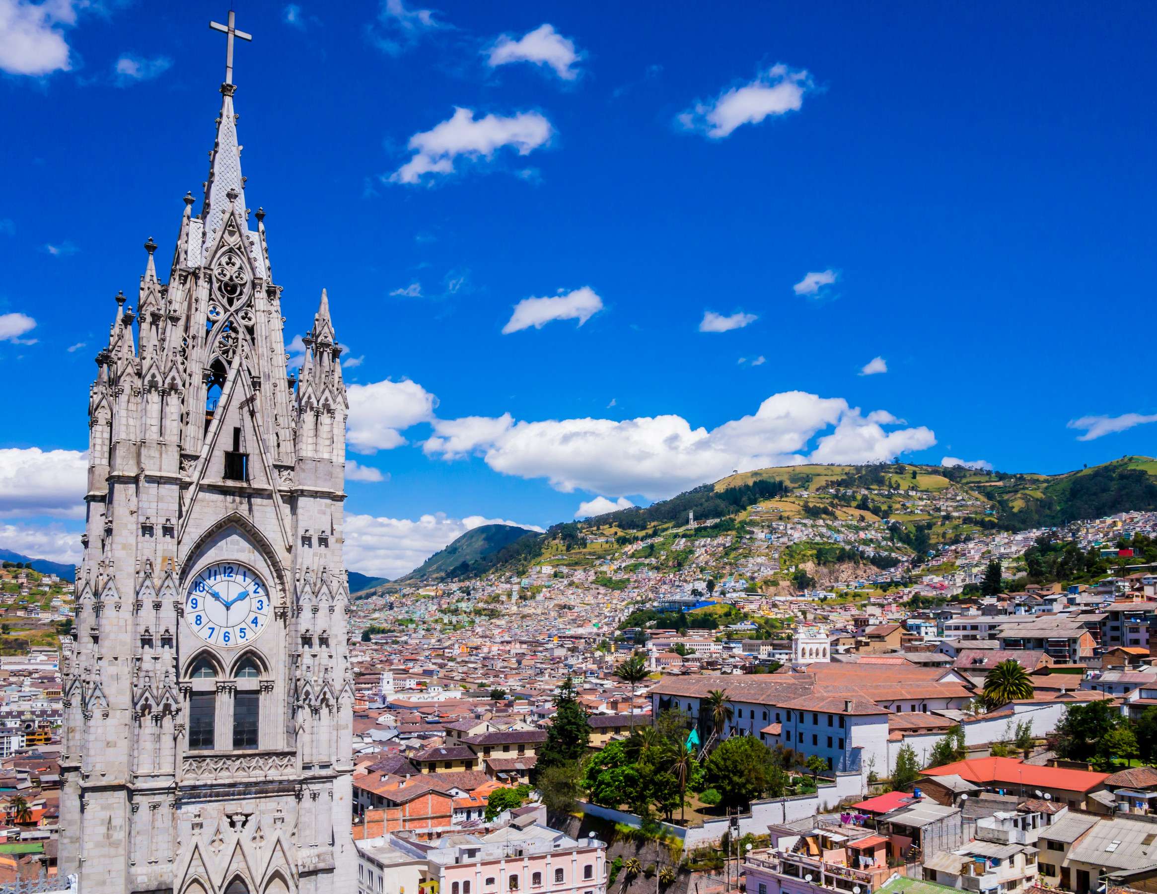 Quito Ecuador From Basilica Del Voto