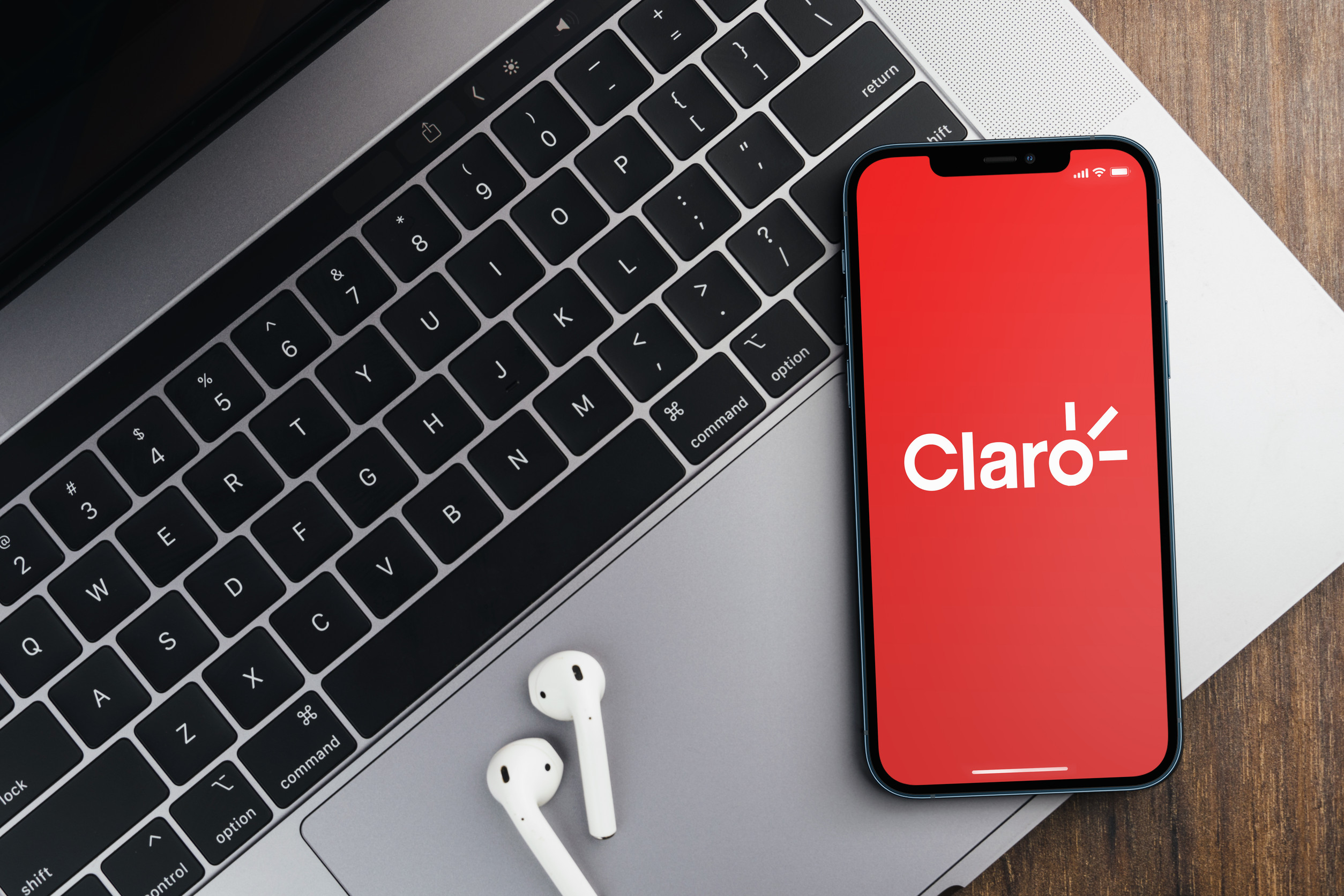 Telecommunications Company App On A Smartphone